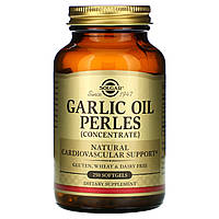 Чесночное масло Garlic Oil Perles Solgar 250 капсул для для профилактики ОРВИ