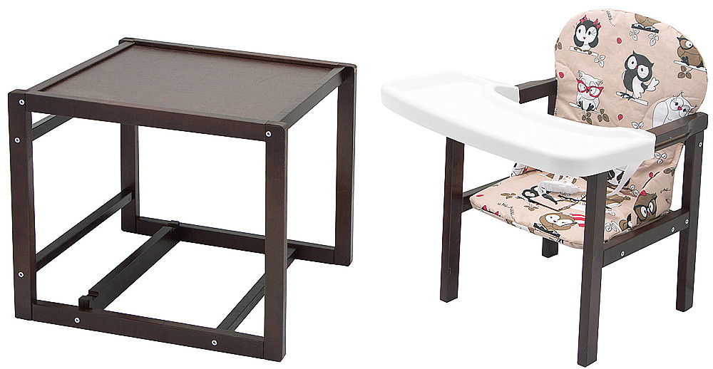 Стільчик-трансформер Babyroom Поні-220 тонований бежевий (сови)