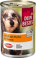 Влажный корм для собак с курицей Dein Bestes Reich an Huhn in Sauce, 400 гр