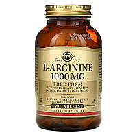 L-аргінін Solgar L-Arginine 1000 мг 90 таблеток для зменшення втоми та стресу