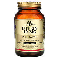 Лютеин, Lutein, Solgar, 40 мг, 30 капсул