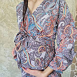 Блуза для вагітних з запахом 7432-1, фото 2
