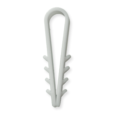 Дюбель-хомут «Ялинка» круглий Ø 8 білий