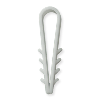 Дюбель-хомут «Ялинка» круглий Ø 8 білий, фото 1