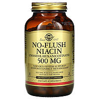 Ніацин (No-Flush Niacin), Solgar, 500 мг, 250 капсул