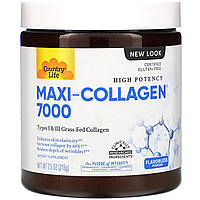 Country Life, Maxi-Collagen, витамины C и A плюс биотин, высокоэффективный порошок без запаха, 7.5 унций (213 г)