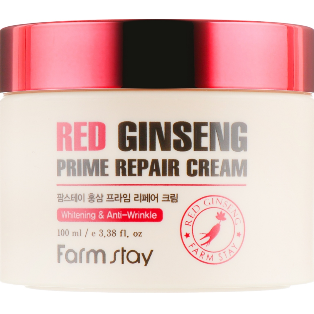 Відновлюючий крем для обличчя з екстрактом червоного женьшеню Farmstay Red Ginseng Prime Repair Cream 100 мл, фото 1