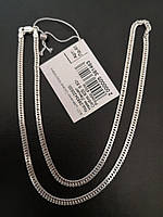 Серебряная цепочка мужская длина 45 см вес 9.82 г.