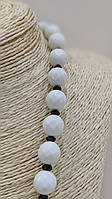 Намисто з натурального каменю Кахолонг.