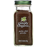 Simply Organic, Органічний порошок перцю поблано, 2,85 унц. (81 м)