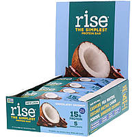 Rise Bar, Рисовий Протеїновий Батончик, Шоколадний Кокос, 12 штук, по 2,1 унції (60 г) кожен