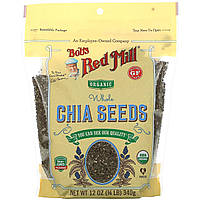 Bob's Red Mill, Органічні цілісні насіння чіа, 12 унцій (340 г)