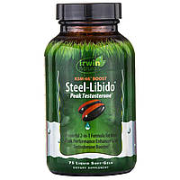 Irwin Naturals, "Стальное либидо", средство для максимизации уровня тестостерона, 75 мягких желатиновых капсул с жидкостью