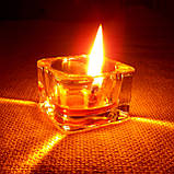 Подарочный набор круглых восковых чайных свечей 24г (4шт.) в коробке Бежевый Крафт, фото 9