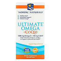 Nordic Naturals, "Гранична омега + КоQ10" харчова добавка на основі риб'ячого жиру з омега-3 і коферментом