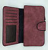 Стильний замшевий гаманець клатч (19 х 10,5 х 2 см) Baellerry Forever Бордовий / Жіночий гаманець із еко замші, фото 5