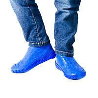 Силиконовые чехлы-бахилы для обуви Coolnice SC10B синий - L (42-45)