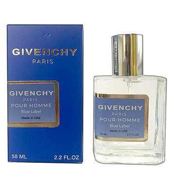 Тестер Givenchy Pour Homme Blue Label (Живанши Блу Лейбл Хом 58мл)