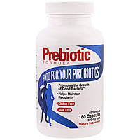 Health Plus Inc., Пребиотическая формула, 500 мг, 180 капсул