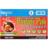 Trace Minerals Research, Electrolyte Stamina, Power Pak, Guava Passion Fruit Flavor, 1200 mg, 30 Packets, 0.18 oz (5.1 g) Each