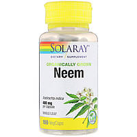 Solaray, Organically Grown Neem, 100 VegCaps