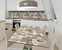 Виниловая наклейка на стол Графитовые стержни Камень квадрат декор пленка для мебели 650х1200мм Геометрия