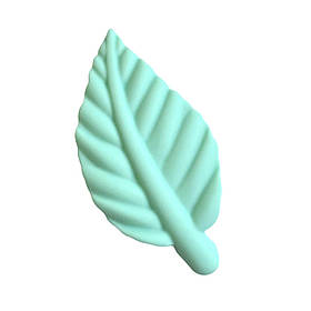 Бусина ЛЕПЕСТОК 5,5 см (м'ята), силіконова намистина