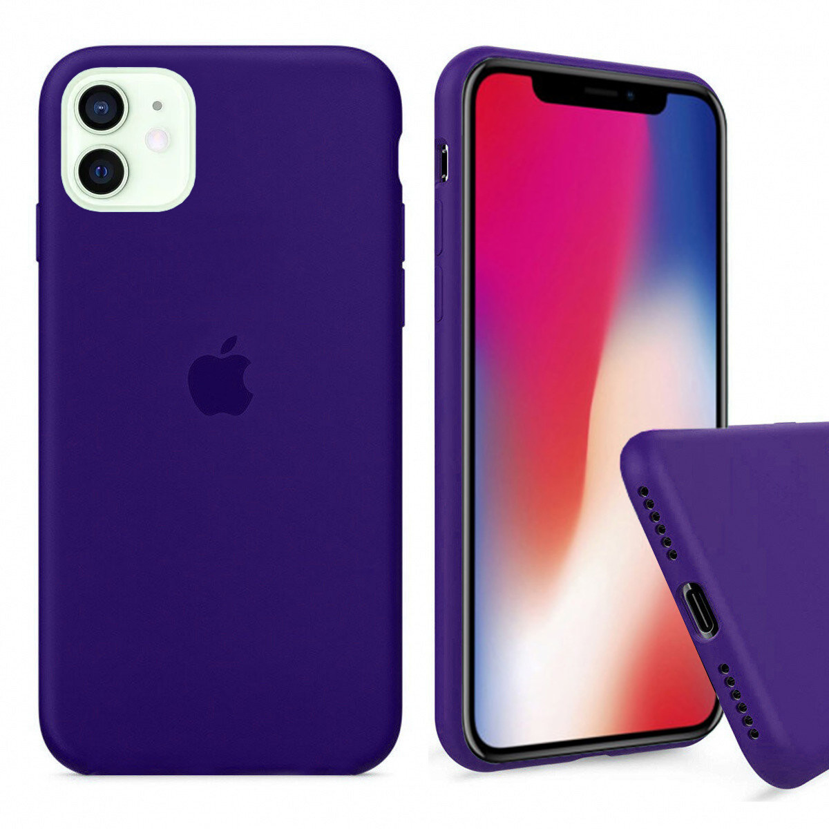 Чохол Silicone FULL case для IPhone 12 Ultraviolet фіолетовий
