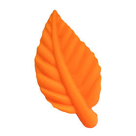 Бусина ЛЕПЕСТОК 5,5 см (жовтогарячий), силіконова намистина