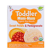 Hot Kid, Toddler Mum-Mum, Organic Rice Biscuits, Sweet Potato & Pomegranate, 12 Packs, 2.12 oz (60 g)