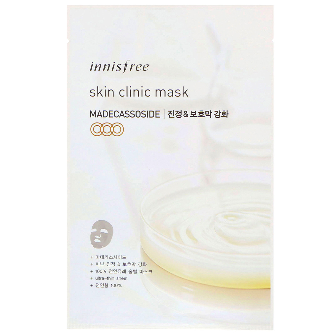 Купити Innisfree, Skin Clinic Mask, Madecassoside, 1 Sheet у Києві