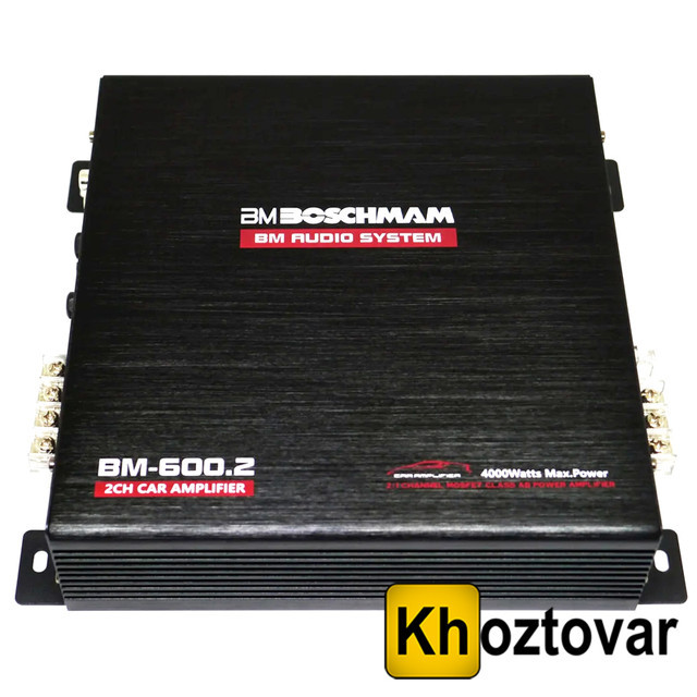 Автопідсилювач звуку Boschmann BM Audio BM-600.2 ⁇ 4000 BT