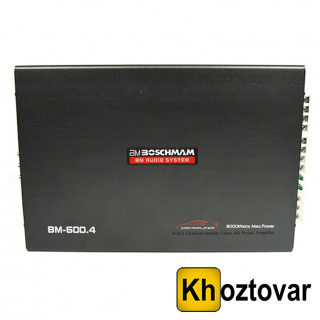 Автопідсилювач звуку Boschmann BM Audio BM-600.4 <unk> 8000 BT