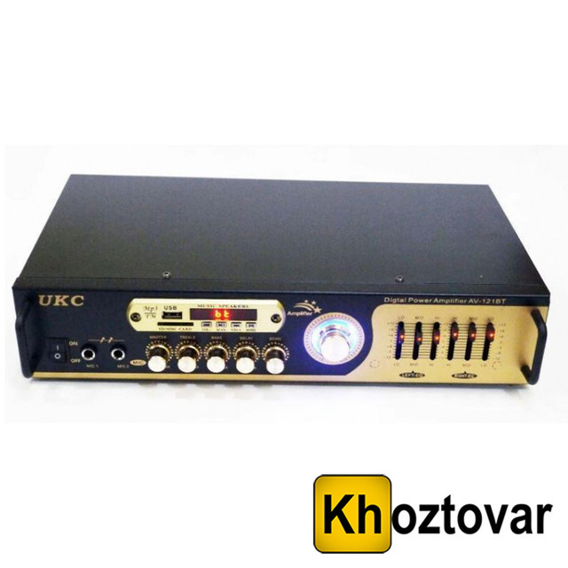 Підсилювач звуку UKC AV-121BT 2х100W