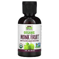 Now Foods, Organic Monk Fruit, Liquid Sweetener, 2 fl oz (59 ml)