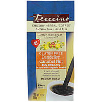 Teeccino, Chicory Herbal Coffee, Medium Roast, Кульбаба Caramel Nut, Caffeine Free, 10 oz (284 g)