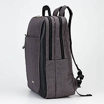 Рюкзак шкільний міської діловий сірий під фомат А4 Dolly 391 30х40х16 см, фото 2