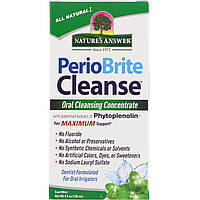 Nature's Answer, PerioBrite Cleanse, концентрат для полоскання рота, м'ята, 120 мл (4 рідкі унції)