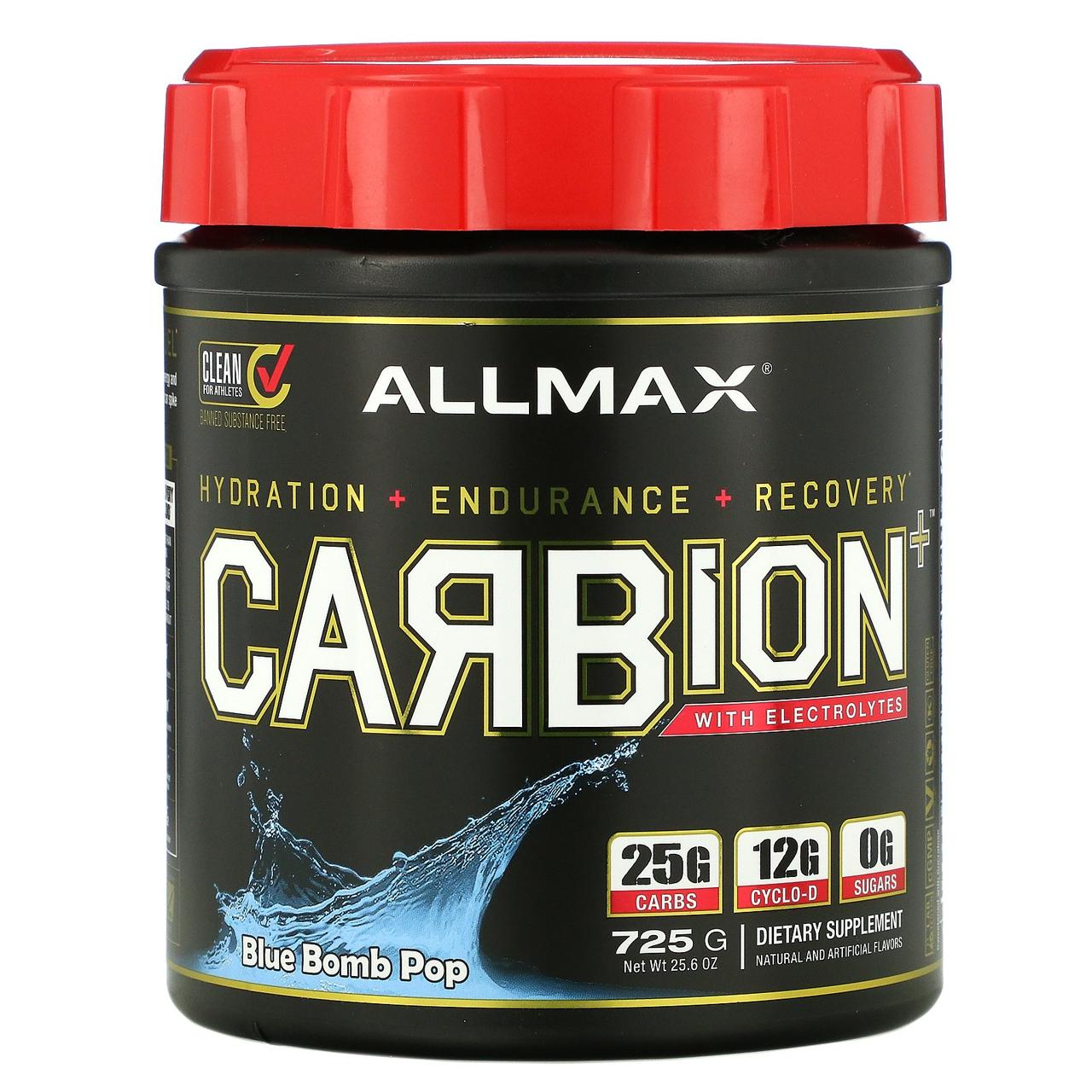 ALLMAX Nutrition, CARBion+ with Electrolytes, Blue Bomb Dance 30.7 oz (870 g)