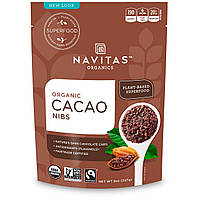 Navitas Organics, Органічні шматочки какао-бобів, 227 г