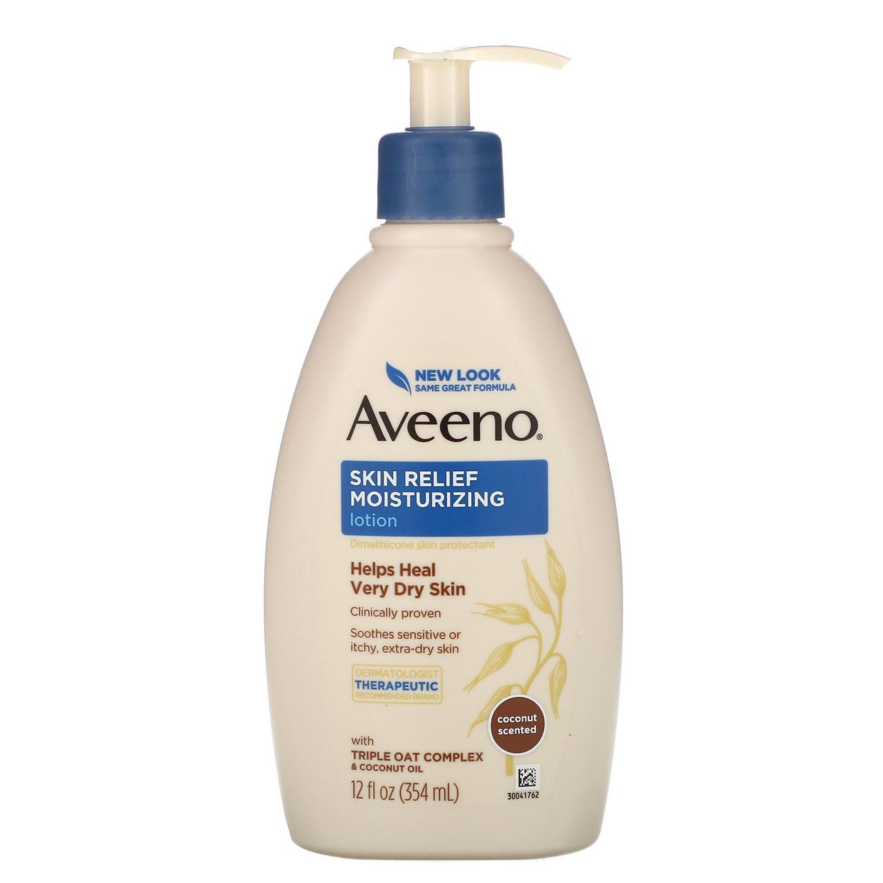 Aveeno, Active Naturals, Skin Relief, Gentle Scent Lotion, Nourishing Coconut, 12 fl oz (354 ml)