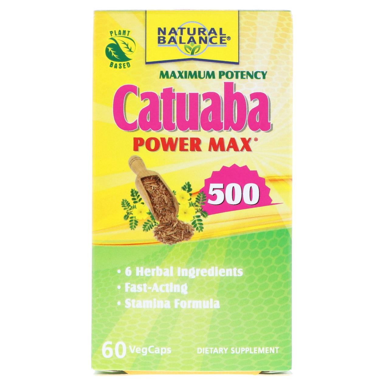 Купить Natural Balance, Catuaba Power Max 500, Maximum Potency, 60