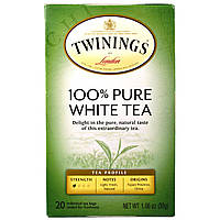 Twinings, 100% чистый белый чай, 20 чайных пакетиков по 1,06 унции (30 г)