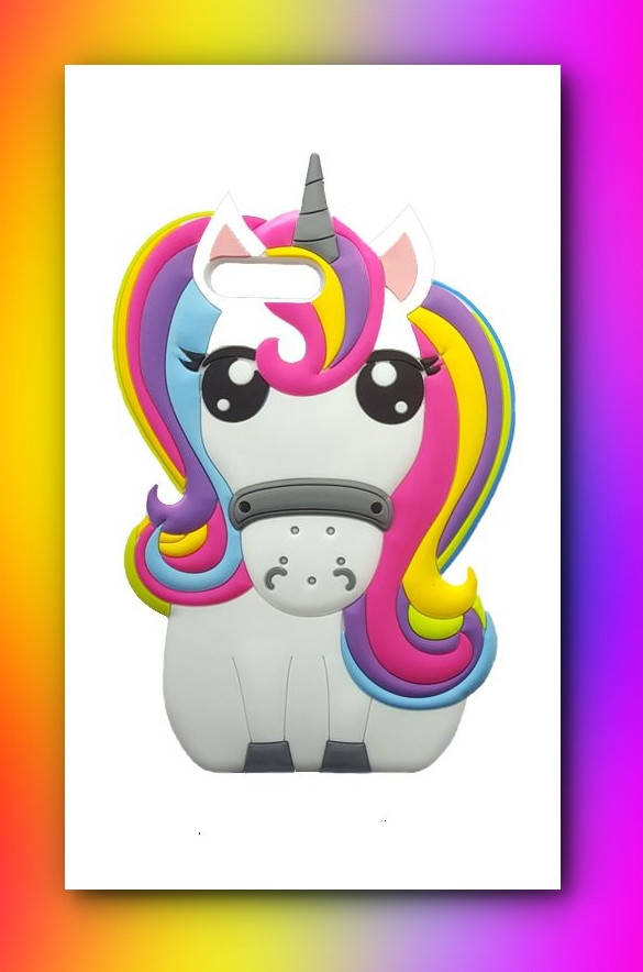 3D чохол бампер Єдиноріг силіконовий для iPhone 7/8 дитячий, фото 1