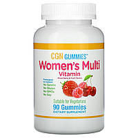 California Gold Nutrition, Women s Multi Vitamin Gummies, No Gelatin, No Gluten, Organic Mixed Berry and Fruit Flavor, 90 Gummies