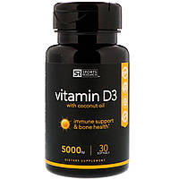 Sports Research, Vitamin D3 with Coconut Oil, 5000 IU, 30 Softgels