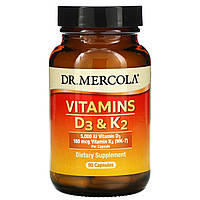 Dr. Mercola, Vitamins D3 & K2, 5,000 IU, 90 Capsules