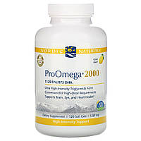 Nordic Naturals, ProOmega 2000, Lemon flavor, 1250 mg, 120 Soft Gels