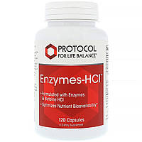 Protocol for Life Balance, Enzymes-HCI, 120 Capsules