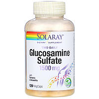 Solaray, Two Daily Glucosamine Sulfate, 1500 mg, 120 VegCaps